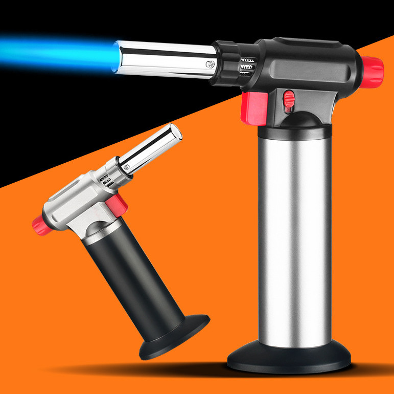 Portable Butane Gas Torch With Adjustable Flame Culinary Cooking Torch