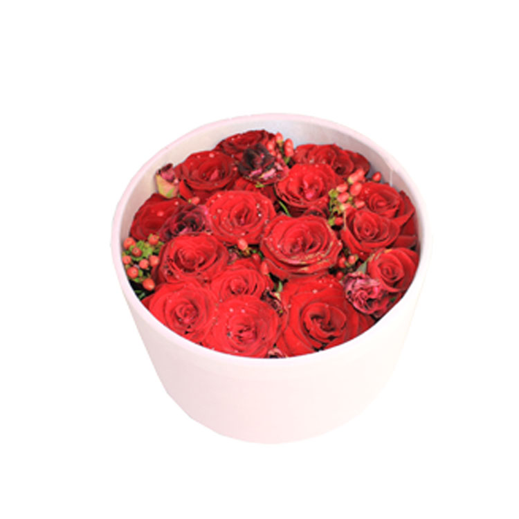 80gsm - 250gsm Square / Round Flower Cardboard Hamper Boxes For Bouquets