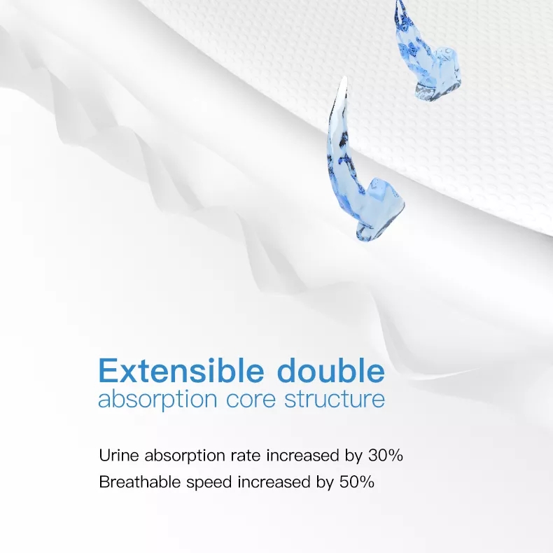 Printed Baby Diapers with Dry Surface Absorption Superior Absorption and Comfort
