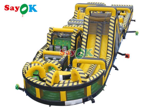 Outdoor Funny Inflatable Obstacle Course Digital Pringting Blow Up Obstacles