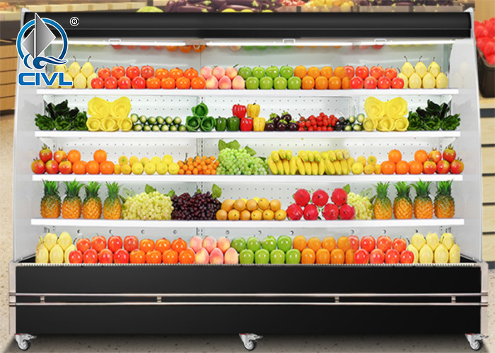 Refrigerated Display Cabinet / Air Curtain Cabinet / Fruit Fresh-Keeping Cabinet Supermarket Commercial Display Cabinet