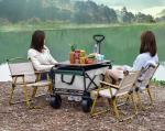 Kermit Chair Foldable Portable Ultra-Light Metal Chair, Portable Wood Beach
