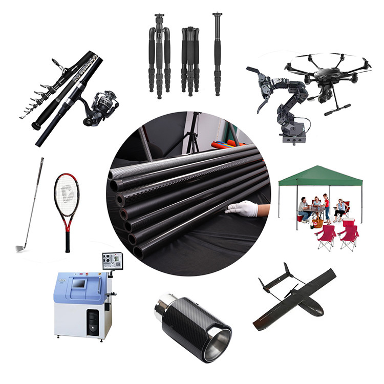 Carbon Fiber Water Fed Cleaning Pole Bidirectional Telescopic Extension Pole