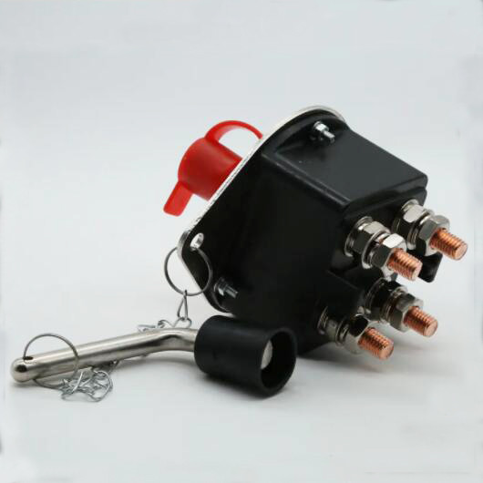 300A DC 24V 48V Solenoid Starter Relay Truck Dual Battery Isolator Disconnect Key Heavy Duty Rotary Power Switch For Yacht RV