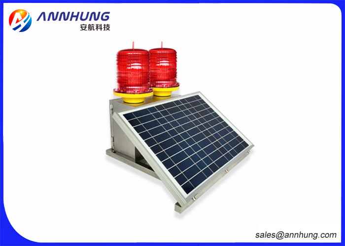 IP65 Solar Obstruction Light With Lightest Environmental Recyclable Batteries