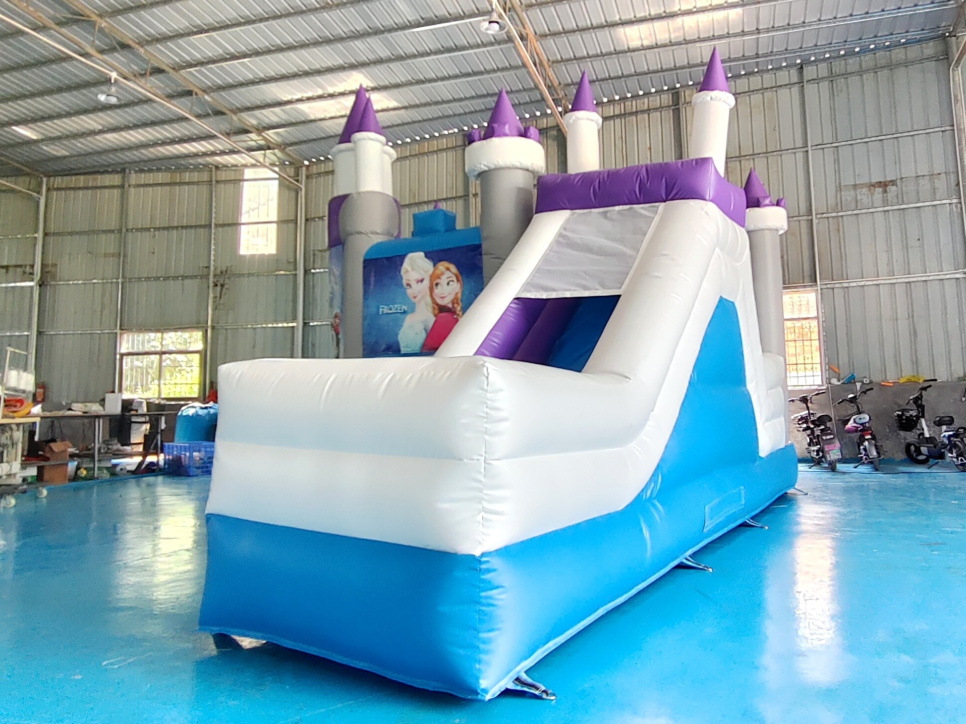 Hot Sale Inflatable Jumping House Frozen Cartoon Inflatable Slide For Party Inflatable Combo Castle For Outdoor Indoor