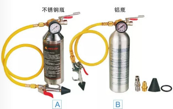 134A environmental protection Paper carton Gauge set with straight quick connector 2196 pipe pressure 600PSI-3000PSI