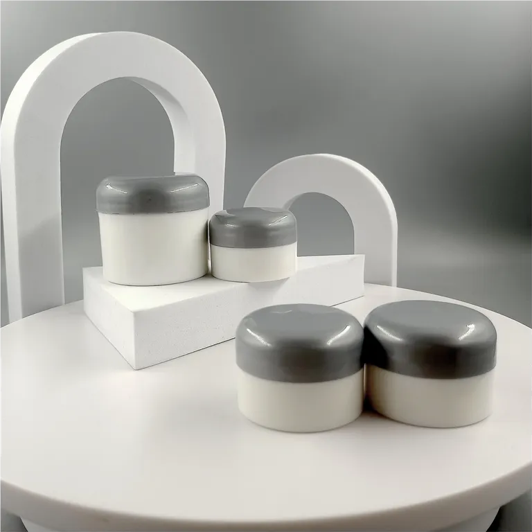 Collar Material PP 30ml 50ml Cosmetic Container Plastic Cream Jar with Lids