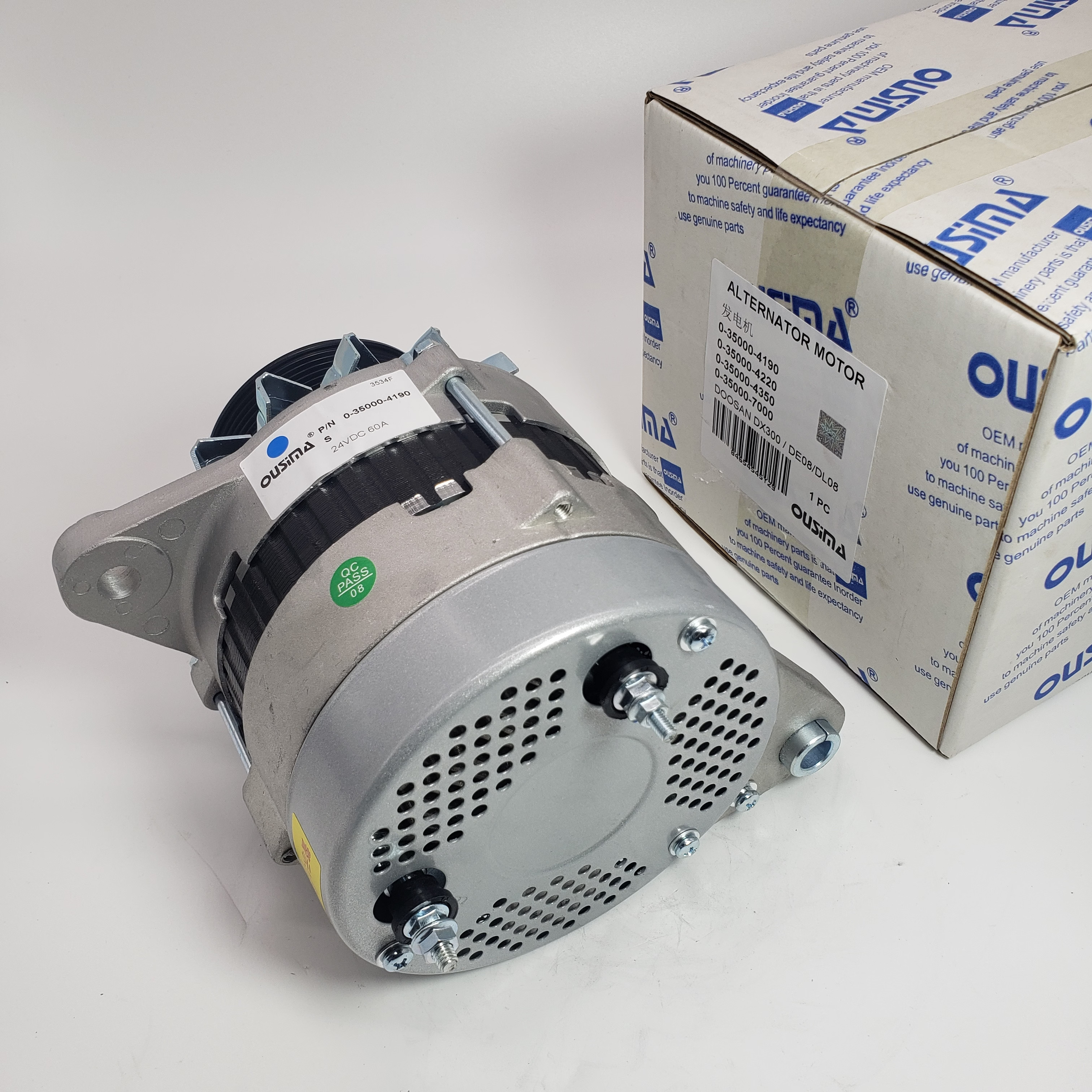 Excavator Alternator Motor 0-35000-4190 0-35000-4220 0-35000-4350 0-35000-7000 For Doosan DX300 ED08 DL08