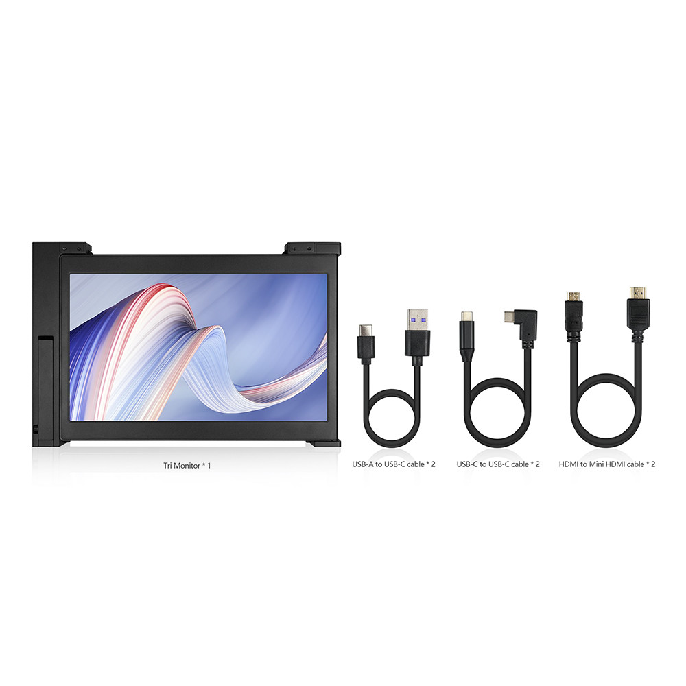 1920x1080 11.6 Inch FCC 230cd/M2 IPS Tri Screen Laptop