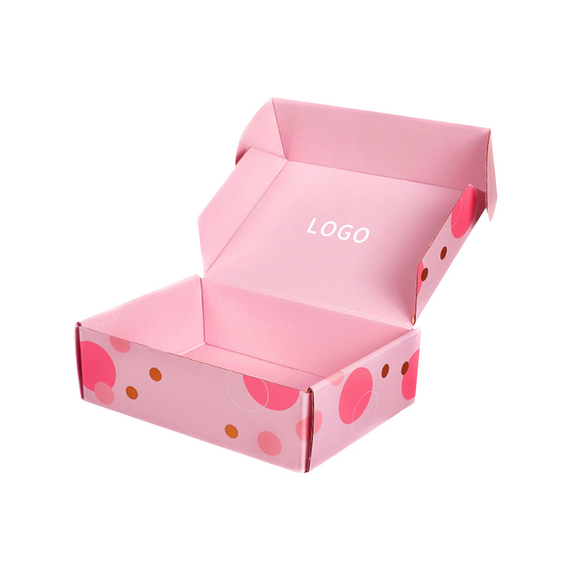 Custom Colorful Folding Corrugated Craft Paper Shipping Mailer Boxes Add Your Own Logo