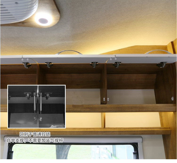 Motorhome Hydraulic Buffer Caravan Cabinet Hinge trailer door hinge for campervan door hinge with damping