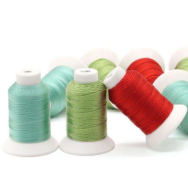 3ply Yarn Count 100% Polyester Sewing Thread TEX90 for Leather Crochet Free