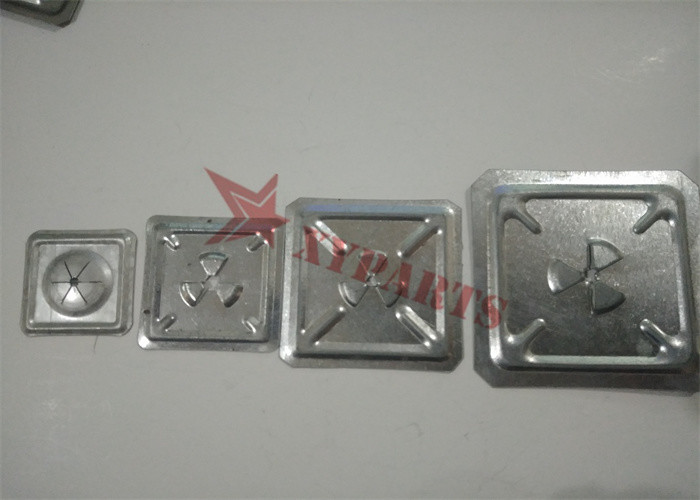 63.5 MM Square Shape Metal Speed Clips For Fixing Insulaton Metal Nails