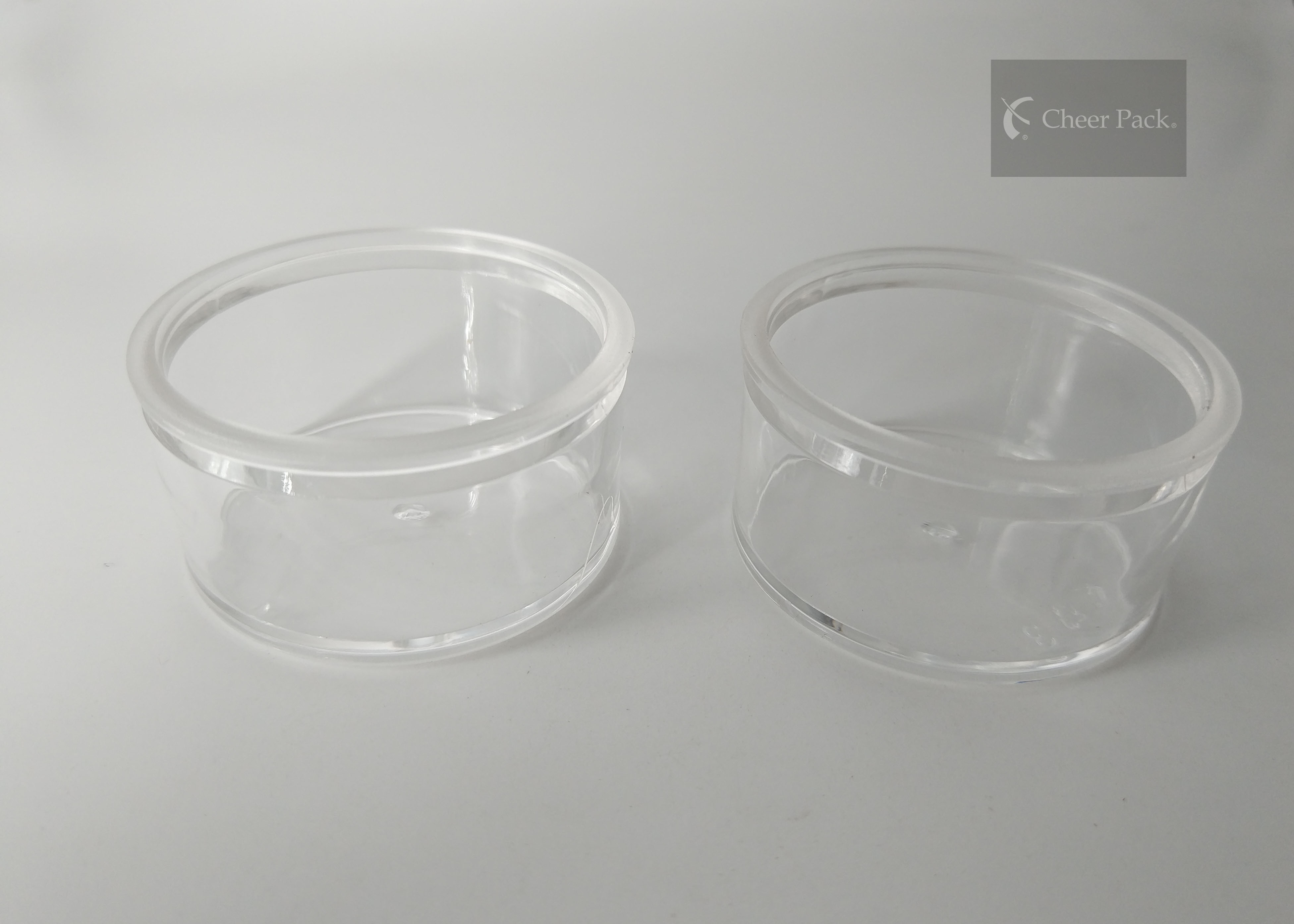 35 Gram 100% Acrylic Small Plastic Containers For Apple Jam Packing