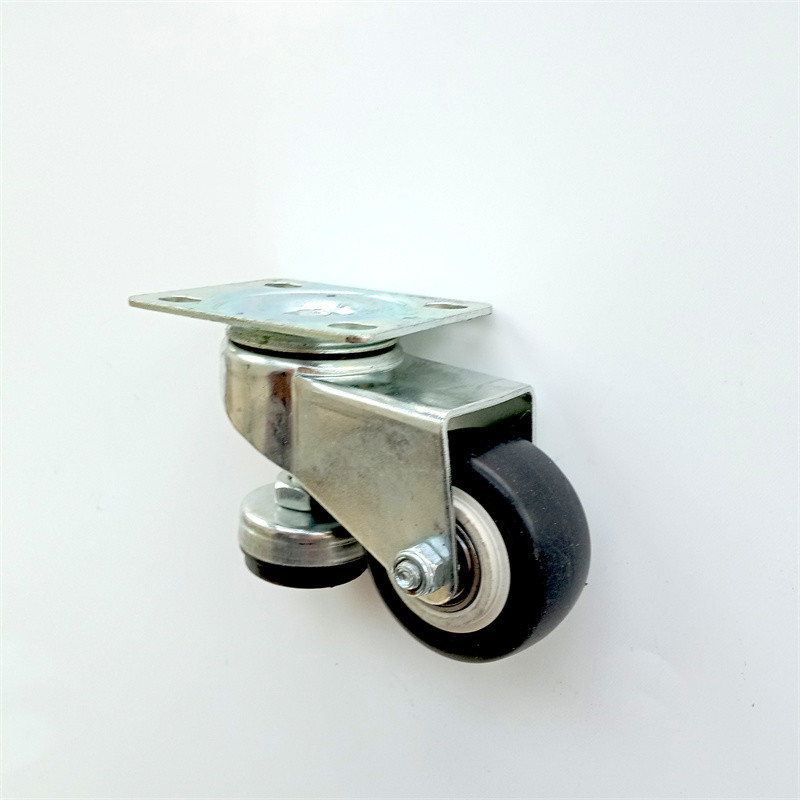 Industrial Cart Medium Duty Caster Wheels 100mm 75mm Orange PVC
