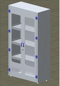 3 Shelves Storage Polypropylene Cabinet For Medical Hospital 450L
