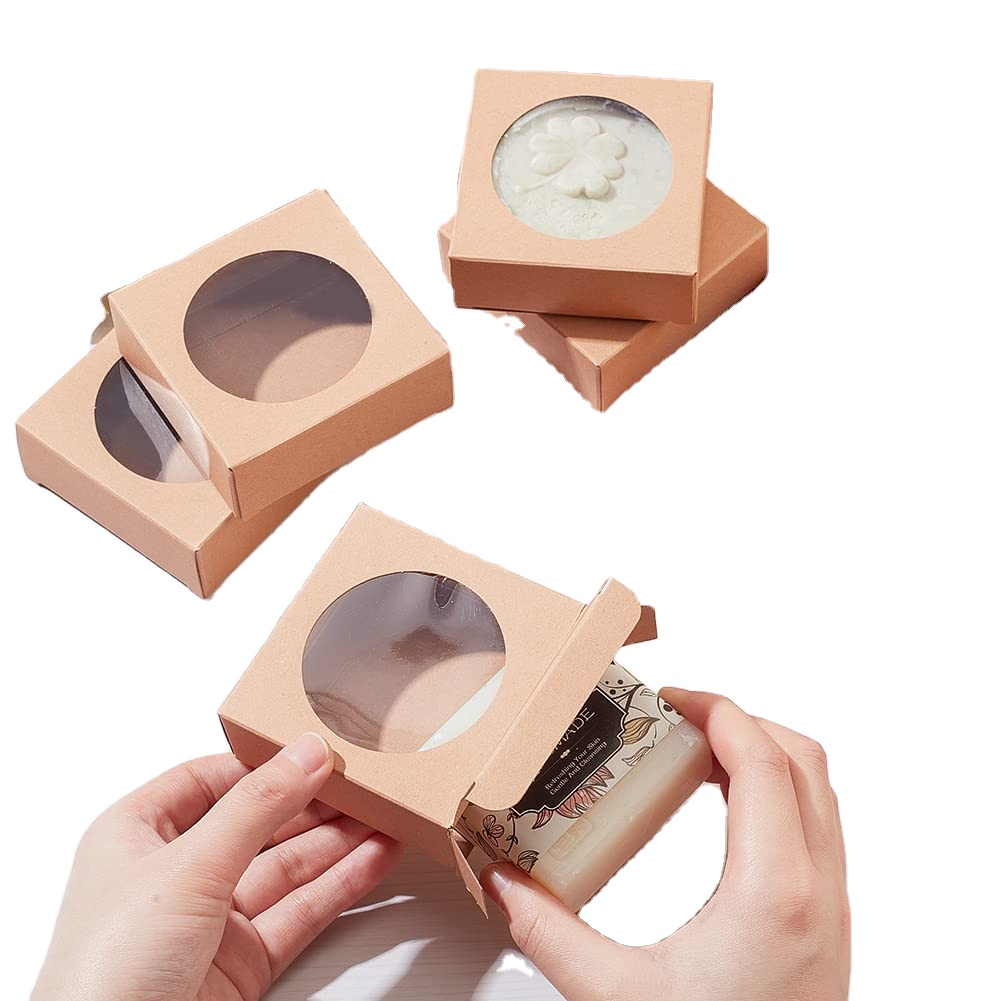 Folding Hollow-Carved Design Kraft Paper Gift Box With Your Own Logo Easy to Assemble