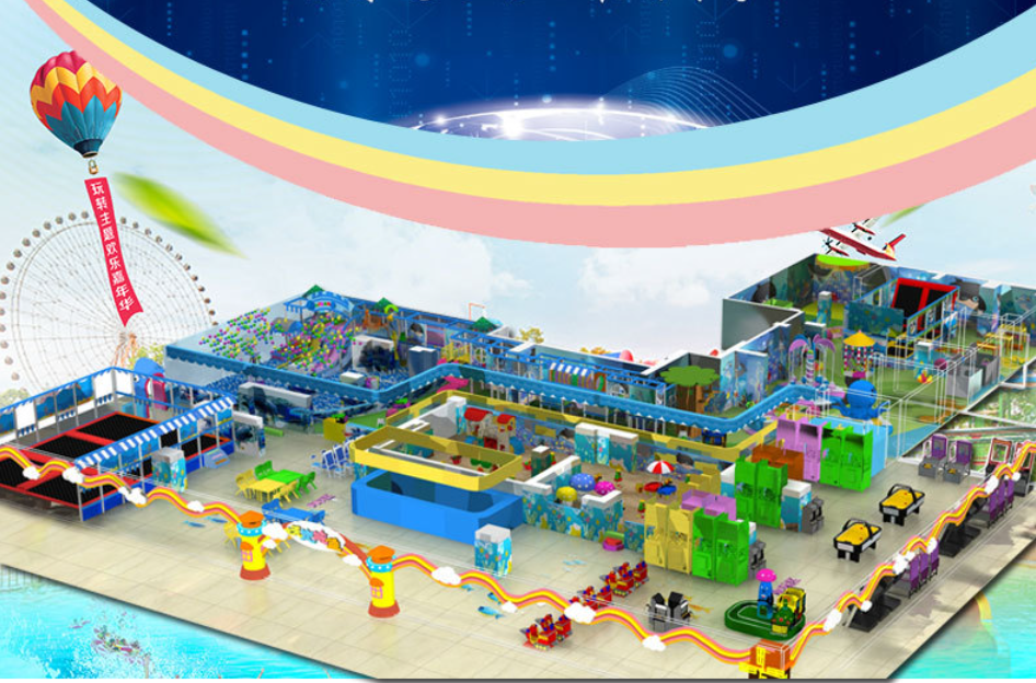 Attractive Indoor Soft Playground Equipment Naughty Castle Paradise For Game Center