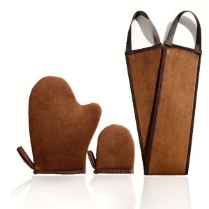 Self Tanning Mitt Applicator Kit with Self Tanning Glove, Face Tanning Mitt, Self Tan Back Applicator, Exfoliating Glove