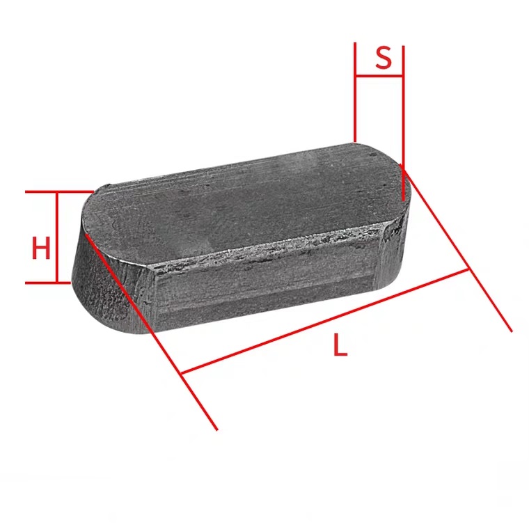 Carbon Steel Flat Parallel Key with ISO9001 2008 Certificate and Zinc Plated Surface