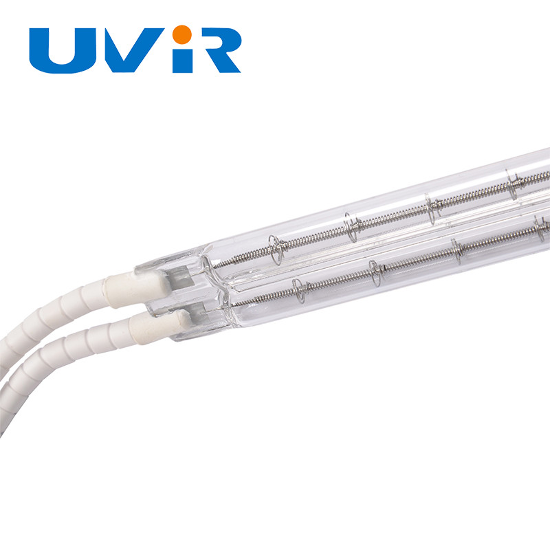 Twin Tube Short Wave Halogen Infrared Heating Lamp Many Types of Voltage Wattage Length Base Cables