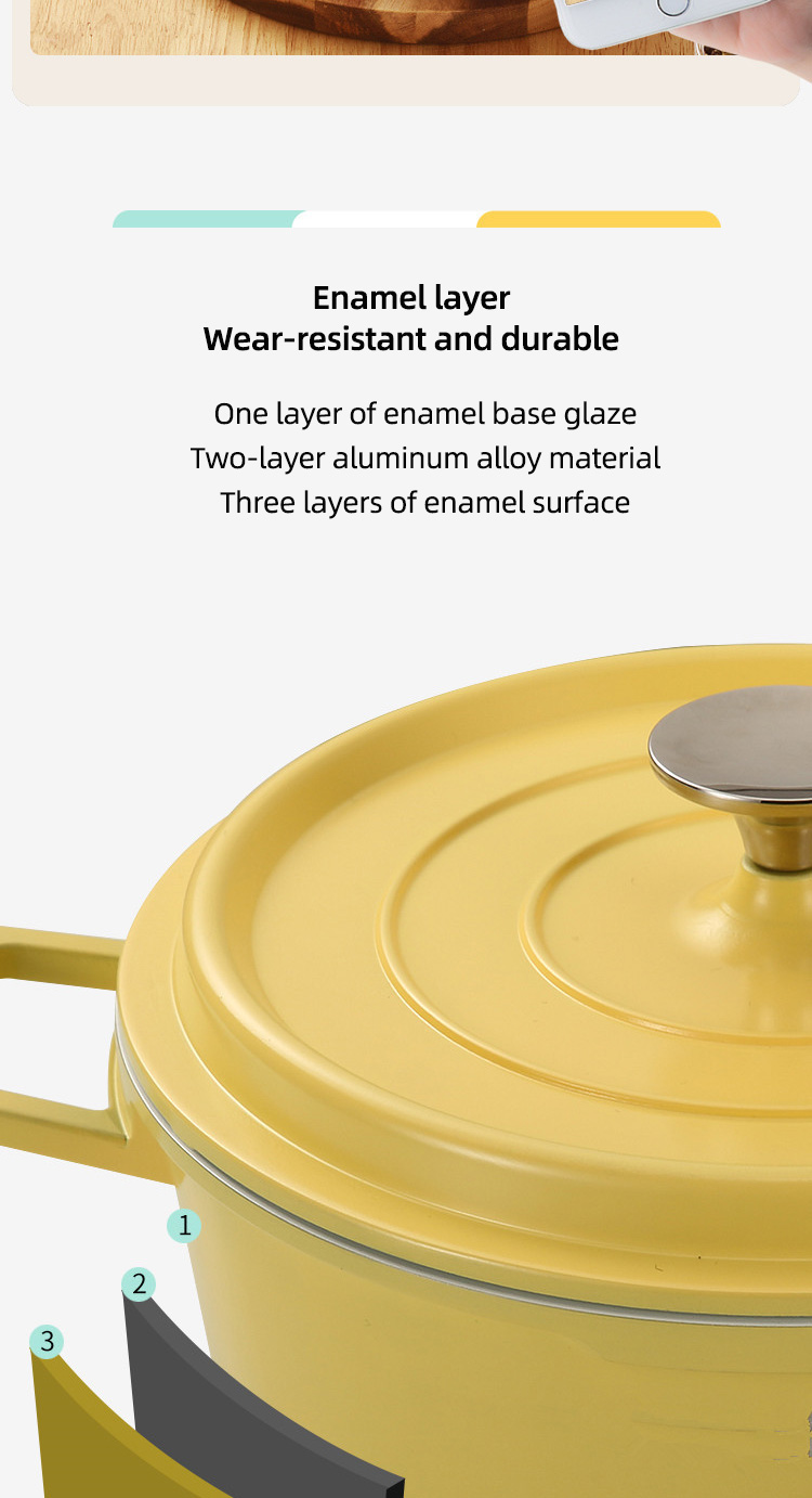 Wholesale Top Seller Kitchen Cookware Cooking Soup Non Stick Multipurpose Sauce Pot With Aluminum Lid