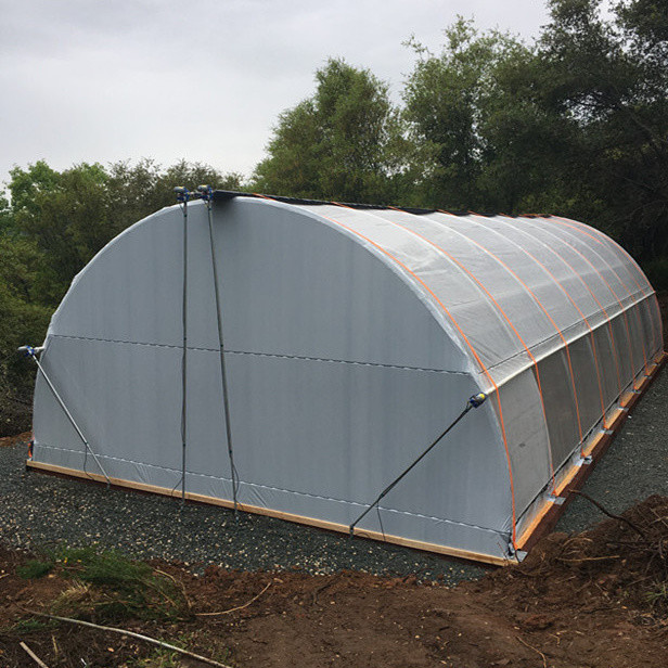 150 Micron Tranparent PE Film Automatic Light Deprivation Greenhouse 30m