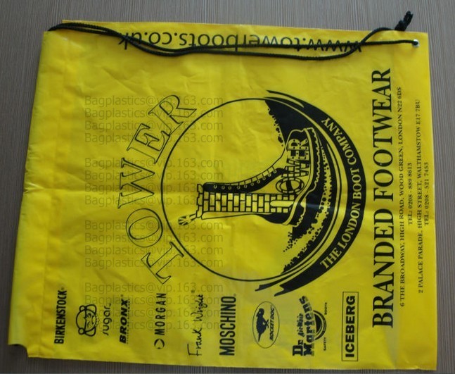 Custom logo HDPE / LDPE patch handle die cut plastic shopping bag for carrying bread,Die Cut Handle Shopping Bag bagease