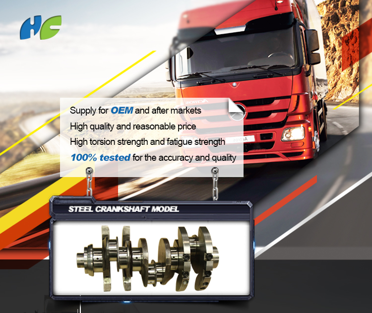 6D31T Unique Forged Steel Crankshaft Auto Engine Parts Good Performance