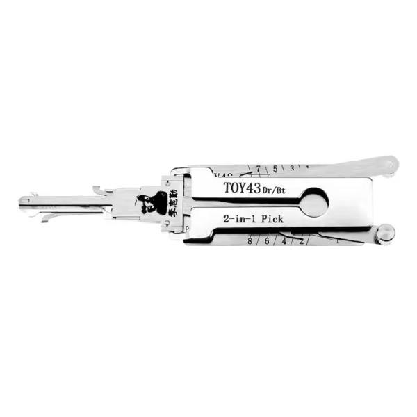 Lishi Lock Pick For Cars Set TOY43 2-In-1 Pick Car Door Lock Pick Decoder Unlock