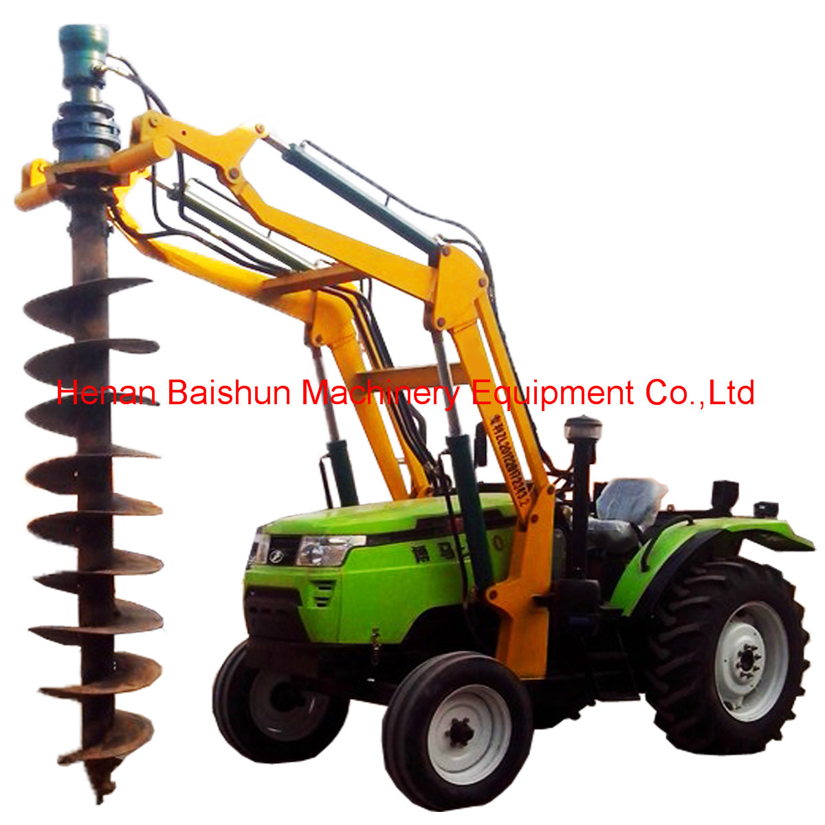  Popular sale lifting crane mounted post hole digger machine new tractor with auger Manufactures