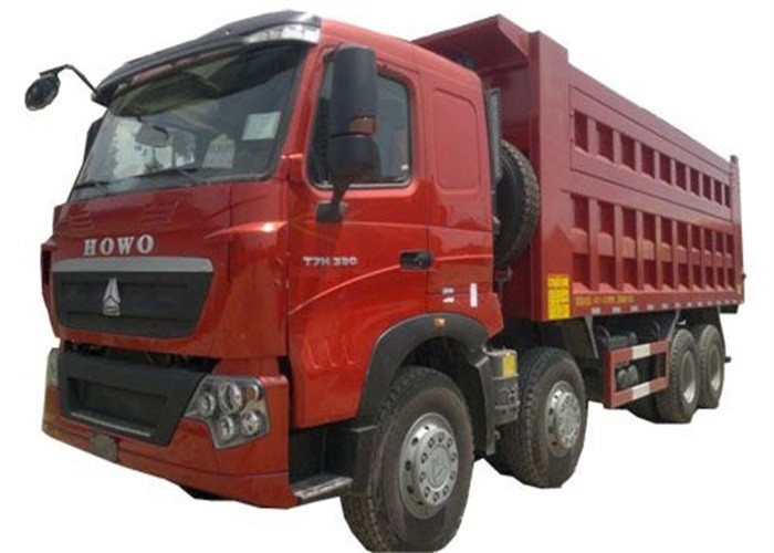 SINOTRUK HOWO T7H Dump Truck German Man Engine 12 Wheels 360HP LHD For Mining Area