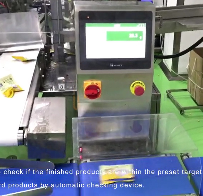 120WPM 100 Bags/ Min High Speed Check Weigher With Pusher
