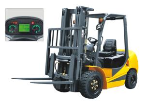  3.5 Ton Diesel Operated Forklift , Energy Saving Diesel Engine Forklift Manufactures