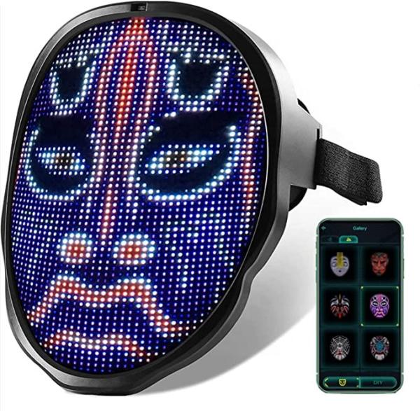 Quality Party Smart LED Face Mask Phone Control Bluetooth Programme DIY for sale