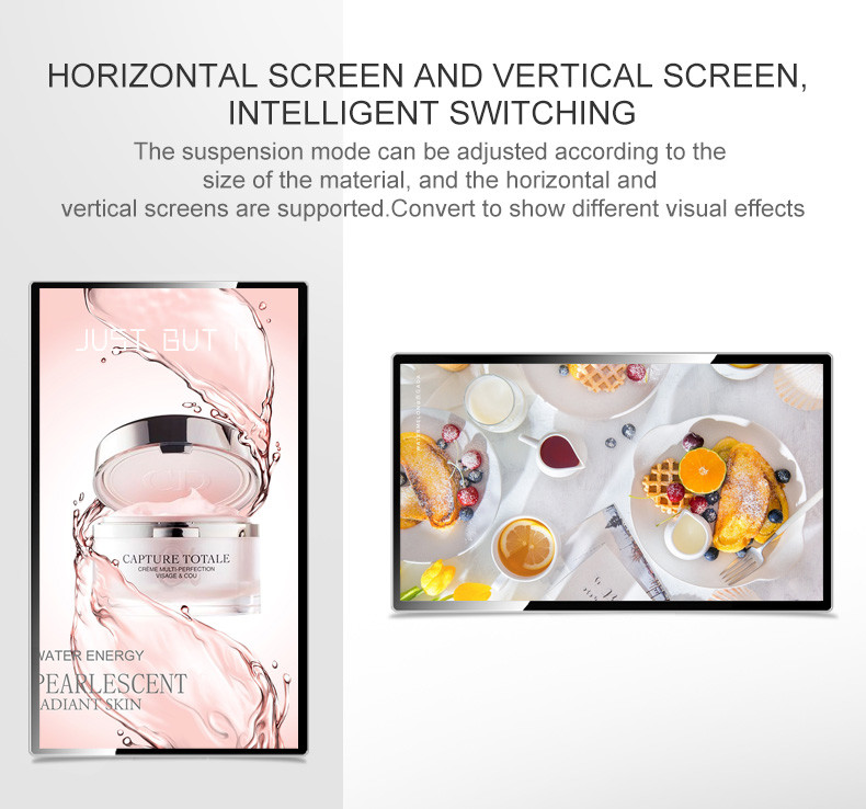 27 Inch 1920x1080 Elevator Advertising Multimedia Wall Mount LCD Display Video Wall
