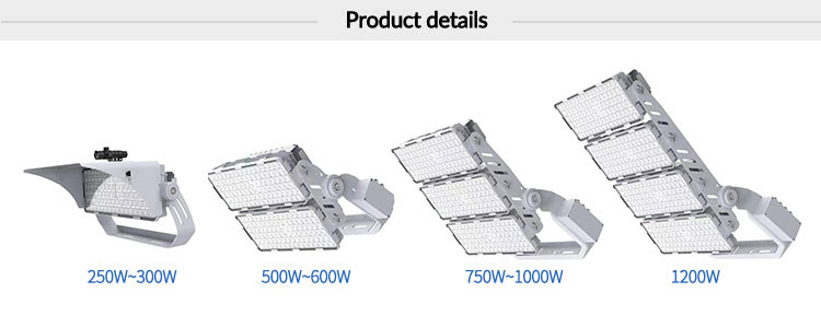 Dimming 500W LED High Mast Light 277V Sports Flood Lights For Park Squares