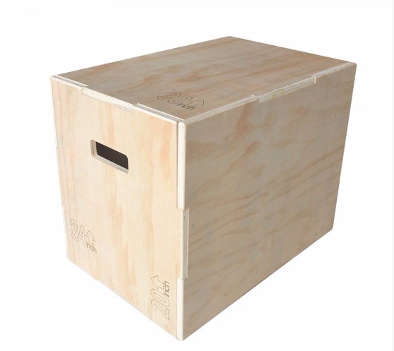3 In 1 Anti Skid Wooden Plyo Box For Jump Training Customized Logo
