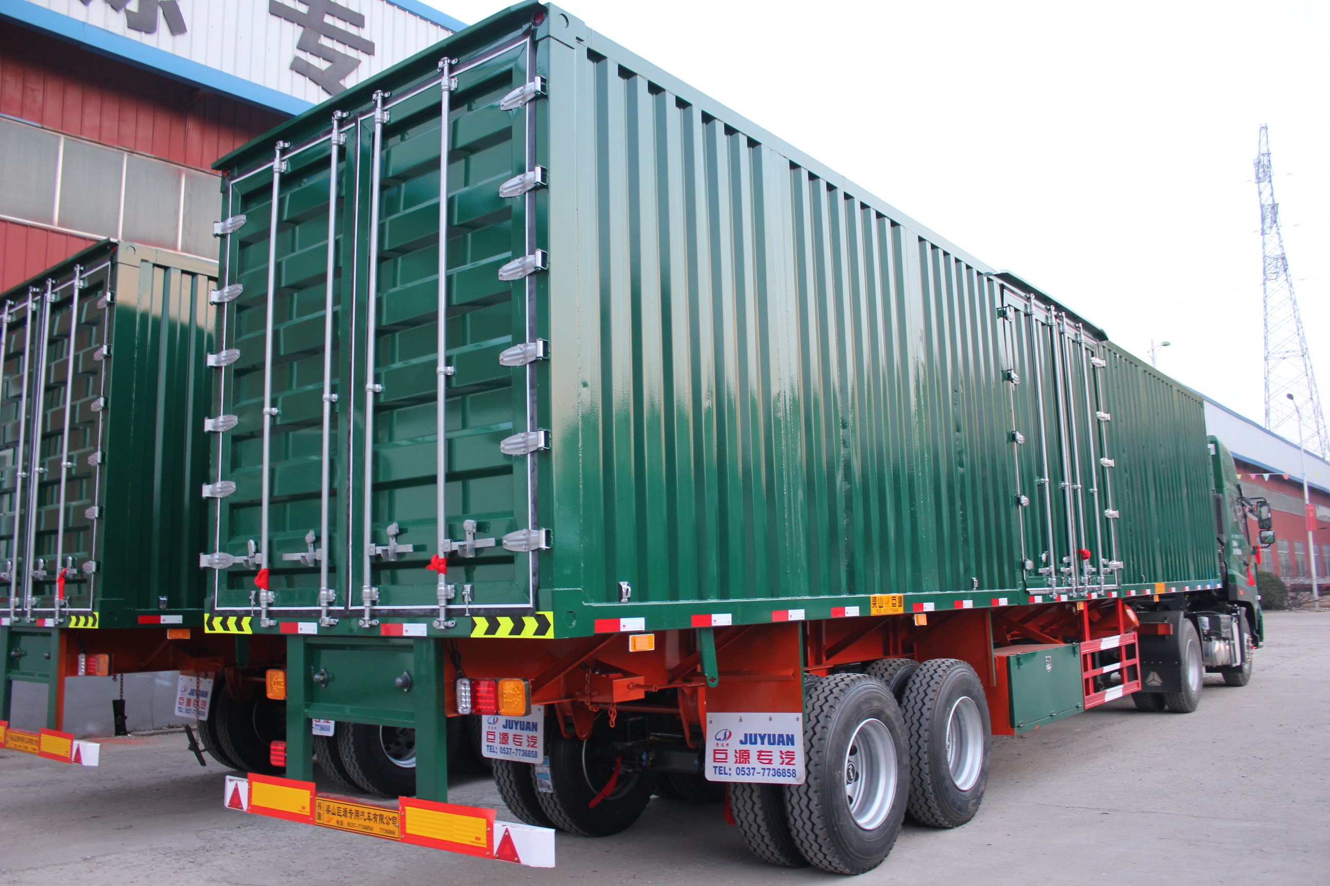 40 Tons Max Payload 13 Ton Axle Enclosed Dry Wing Van Semi Trailer for Express Logistics