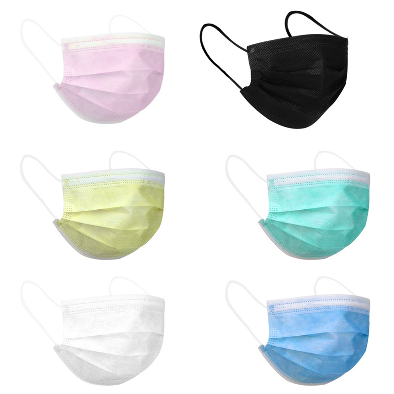 Breathable Disposable 3 Layer Face Mask For Air Pollution Skin Friendly