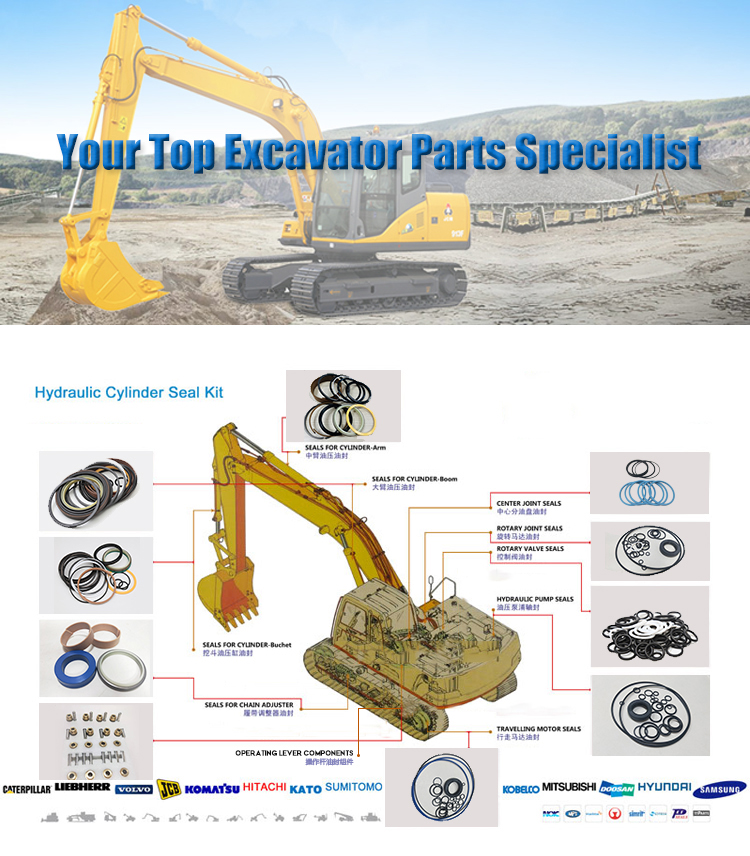 Boom Excavator Hydraulic Cylinder Seal Kit Zoomlion ZE230 ZE260