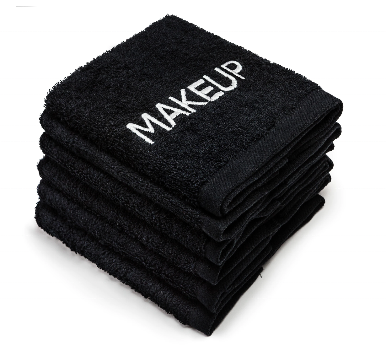 Embroidery Pattern Customization 100% Cotton Bath Towel Sets in Black Color with Logo