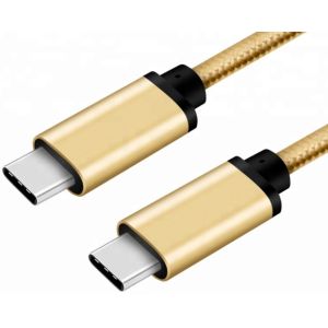 Nylon Braid Usb C To Usb C Cable , Type C Data Cable For Samsung S9 / S8