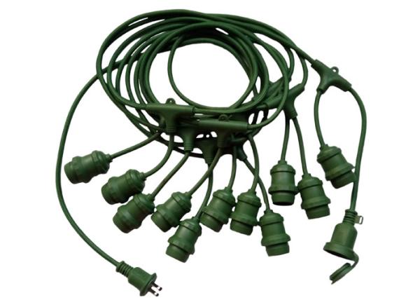 IP65 48ft 15 Bulbs RGB Outdoor Light String Set S14 LED Vintage Patio Light