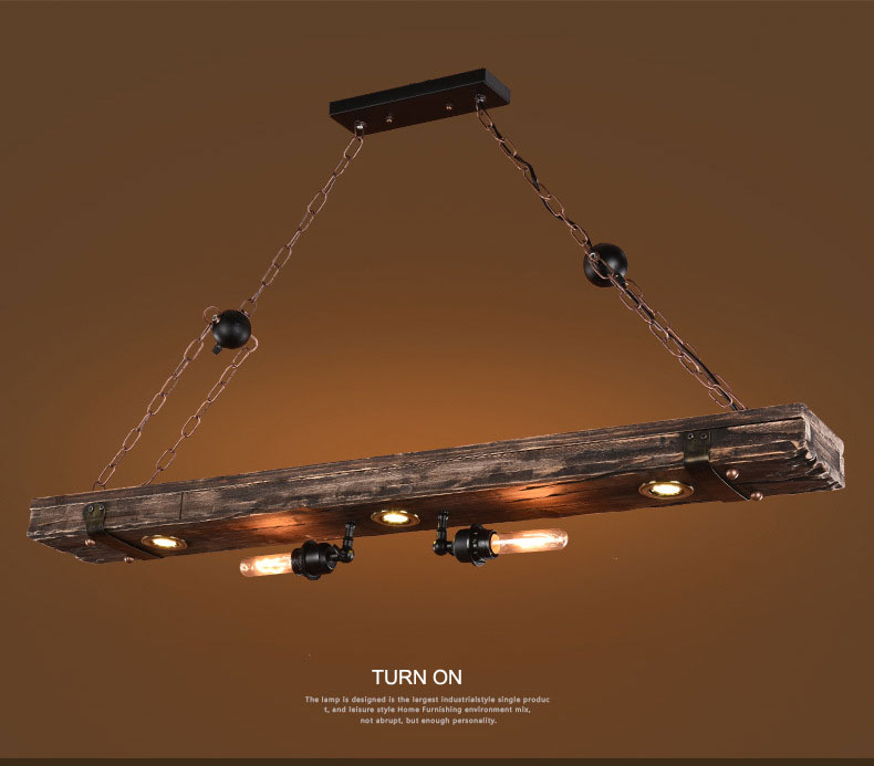 Industrial Style Chandelier American Loft Retro Personalized Restaurant lamp(WH-VP-224)