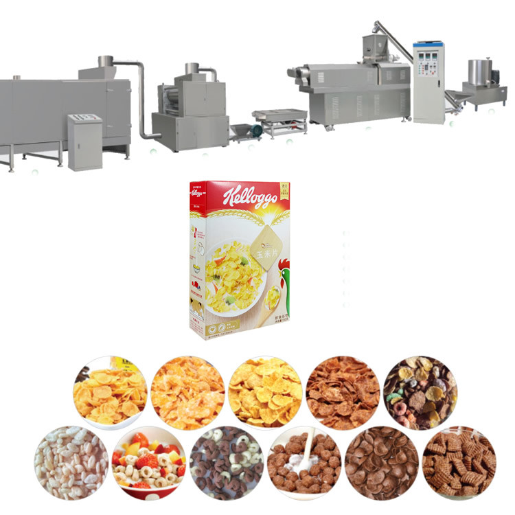 Corn flakes Puffing Machine 100kg 200kg 300kg snacks puffing machine rice production line