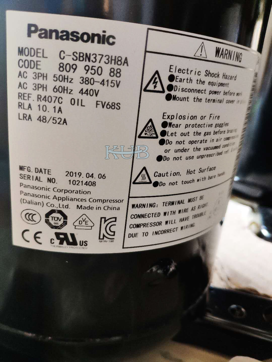 C-SBN373H8A  New Condition and 380V Voltage standard cold room 5 ton ac compressor price