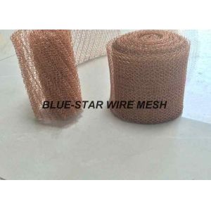 2 " Width Knitted Copper Wire Mesh Double / Multi - Filament Durable And Long