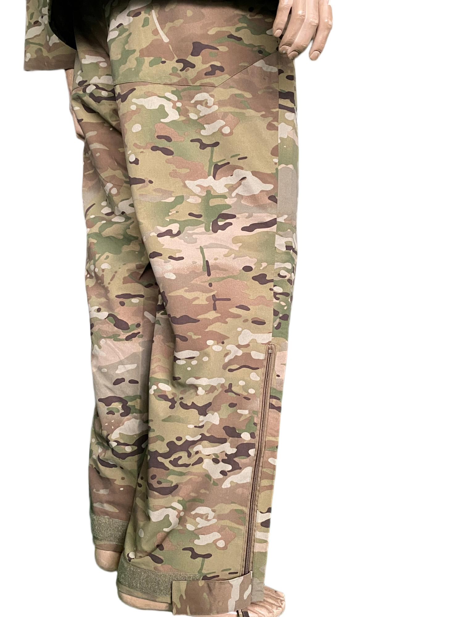 Tactical Camo Combat Set With Waterproof Insulated Grid Jacket For Winter Outdoor